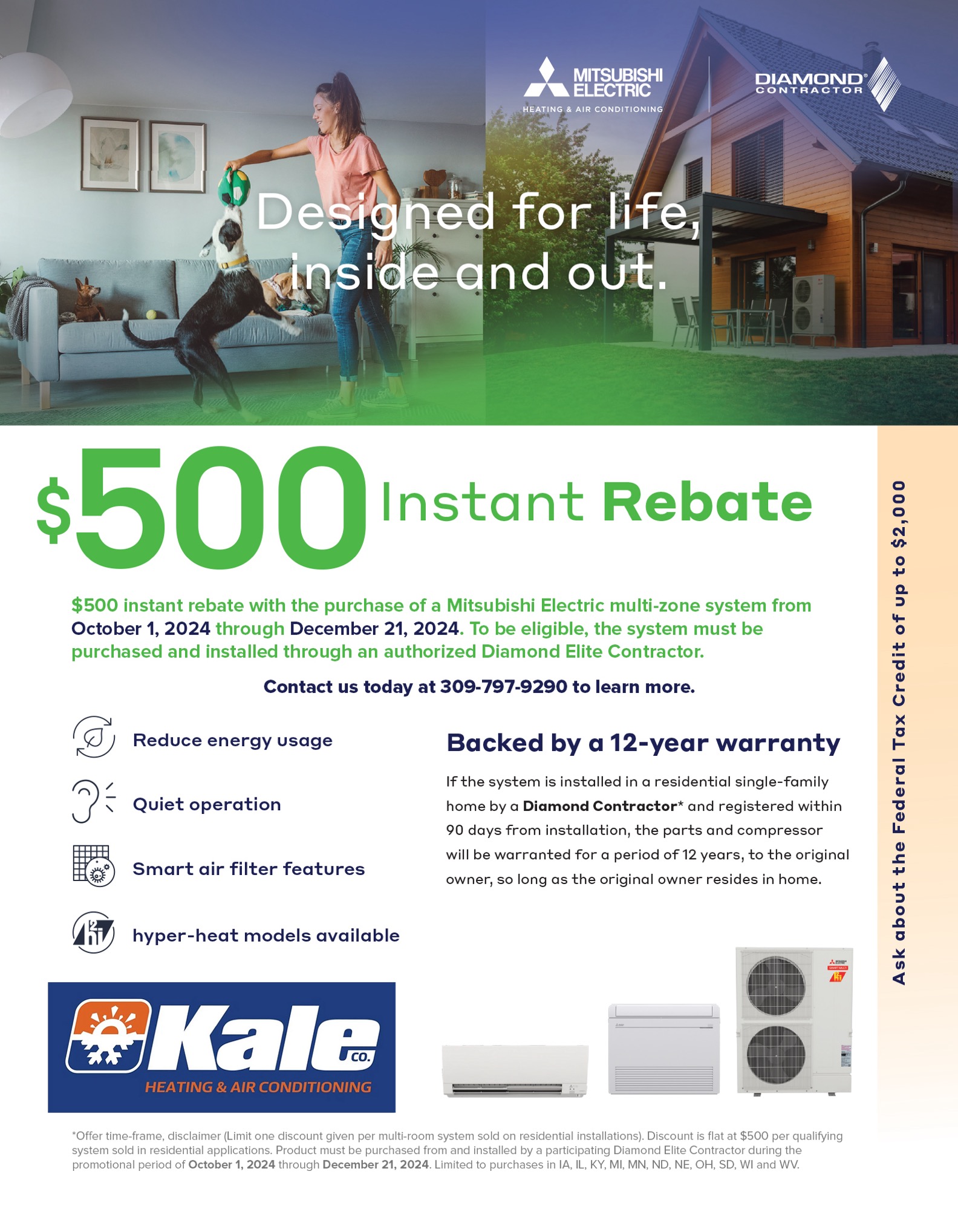 Kaleco $500 Rebate